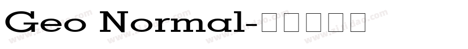 Geo Normal字体转换